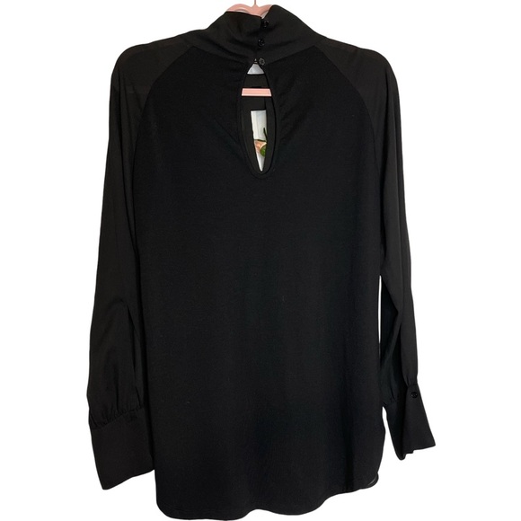 Lysse Tops - Lysse Black Long Sleeve Cut Out Blouse